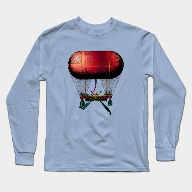 Sausage Flying Machine Long Sleeve T-Shirt by Dez53